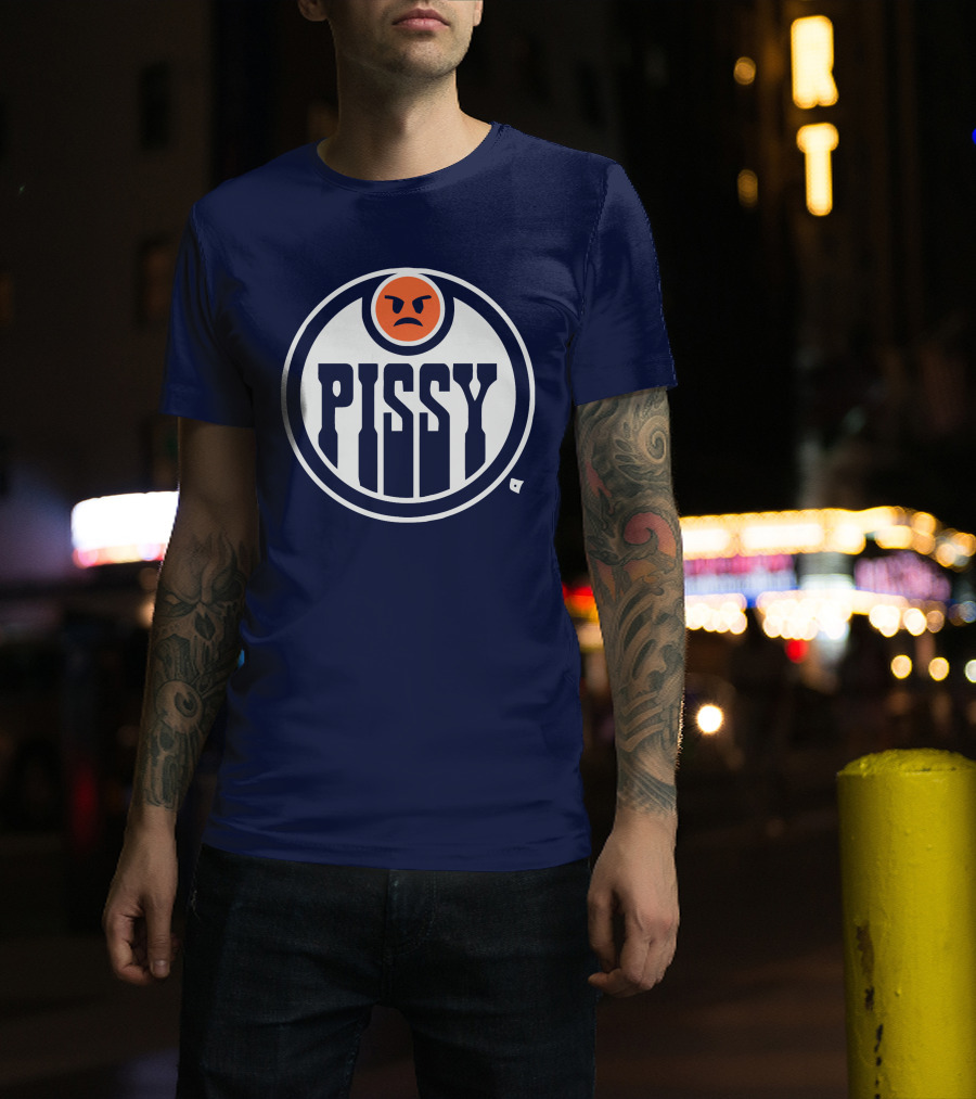 Pissy Emoticon Oilers T-Shirt