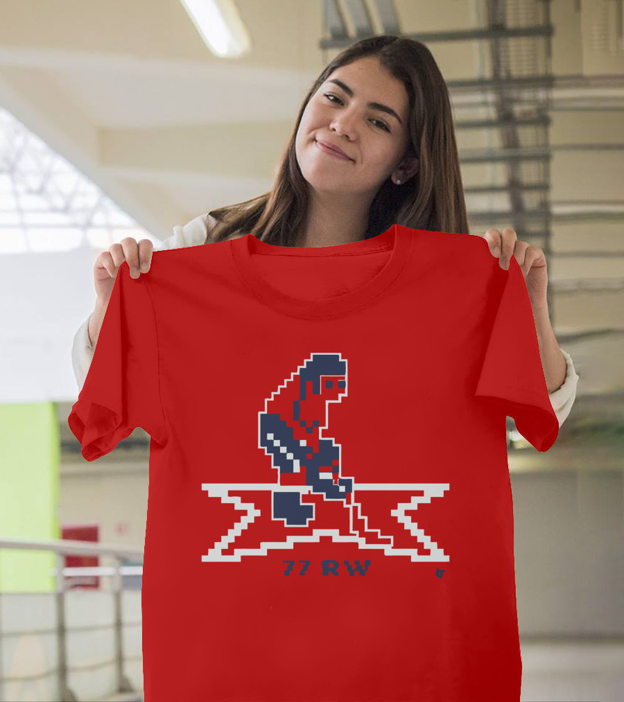 T.J. Oshie 77 RW Throwback Hockey Pixel T-Shirt