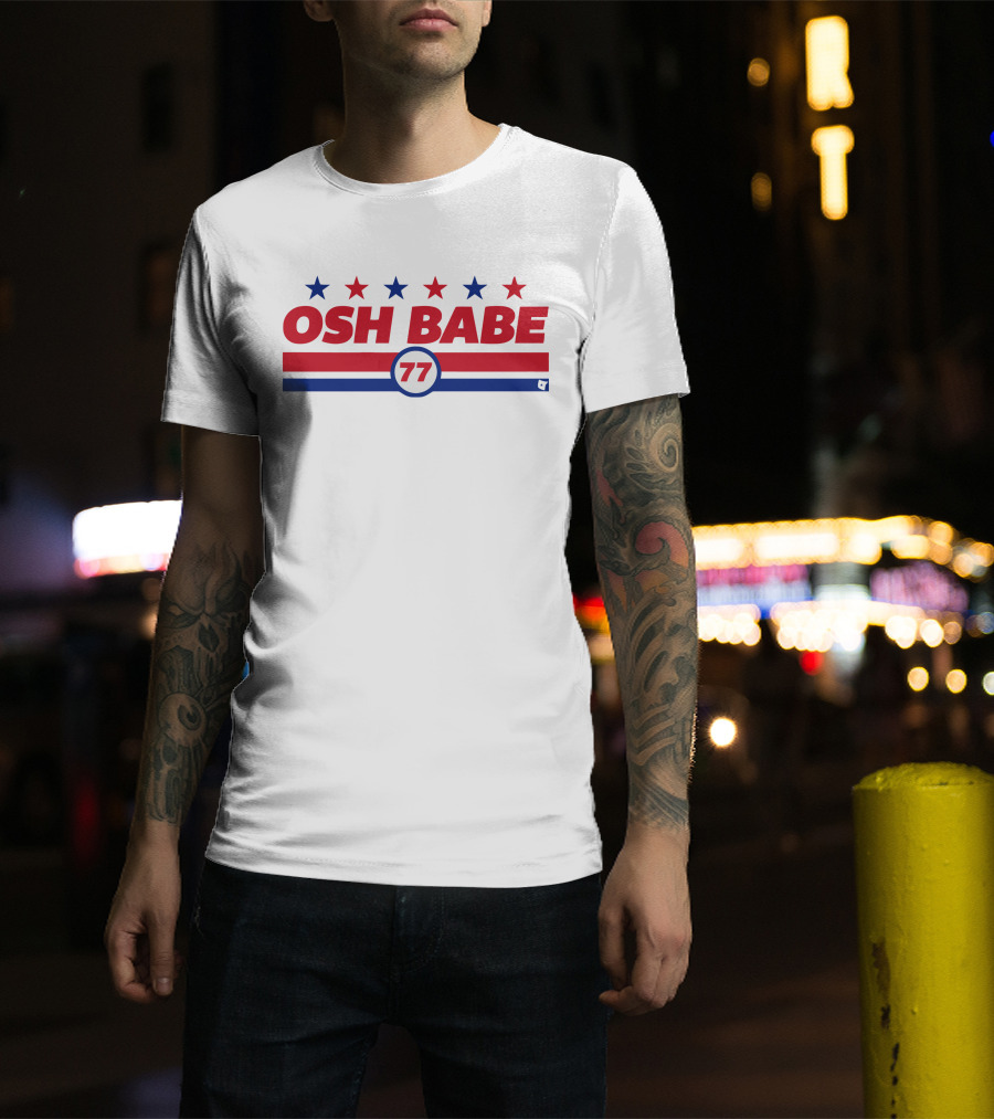 OSH BABE 77 Stars Stripes T.J. Oshie T-Shirt