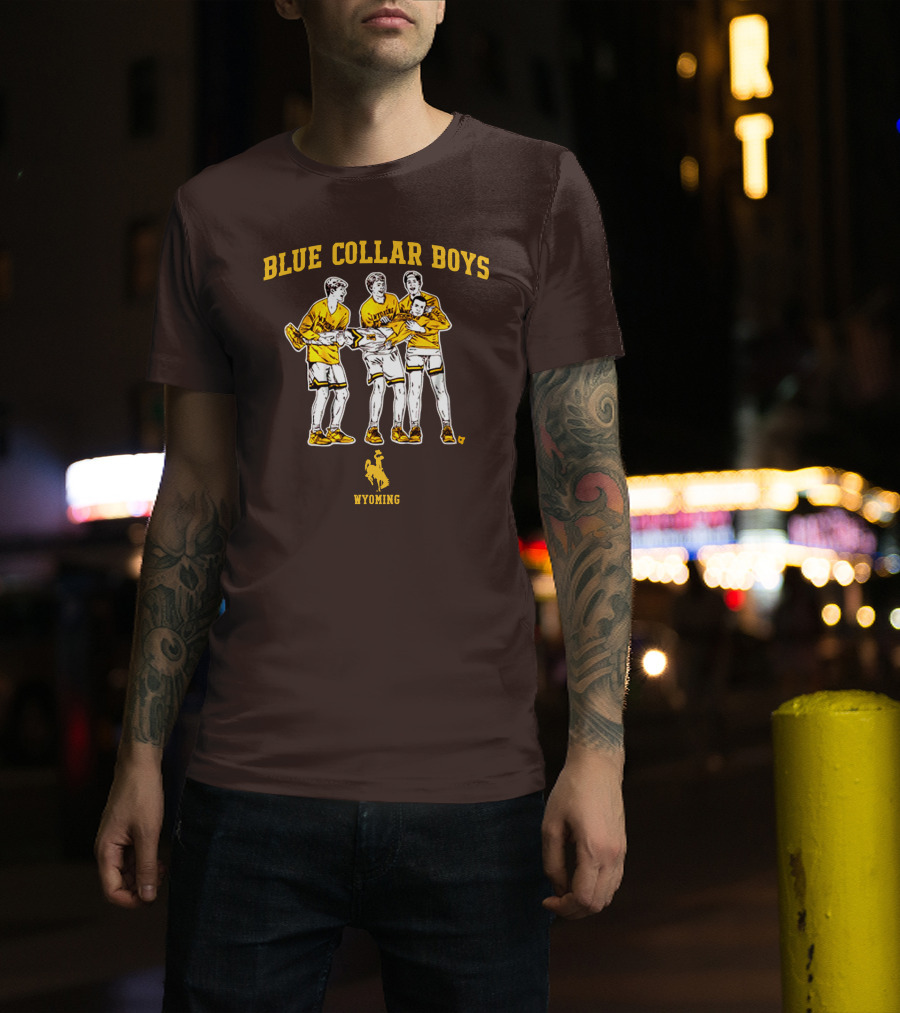 Blue Collar Boys Wyoming Basketball Team T-Shirt