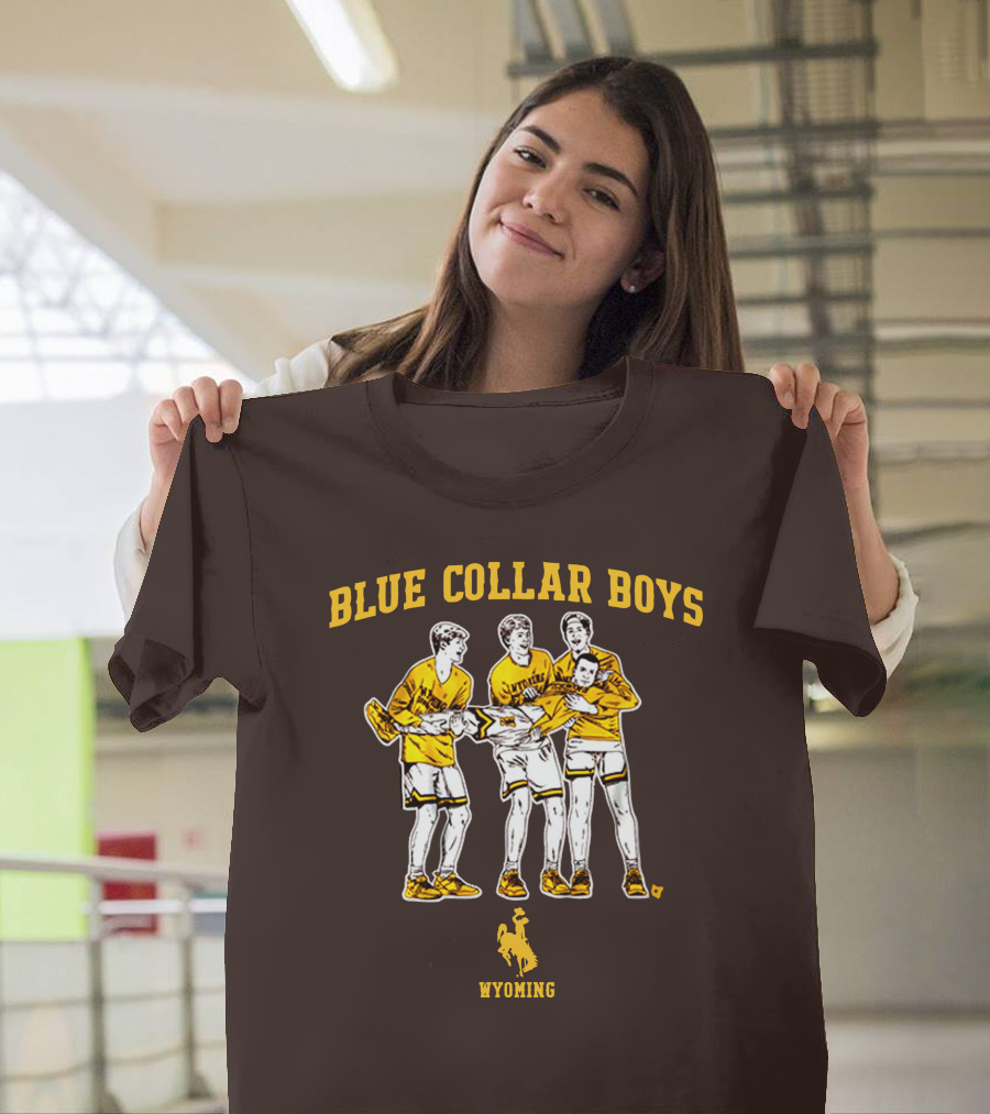 Blue Collar Boys Wyoming Basketball Team T-Shirt