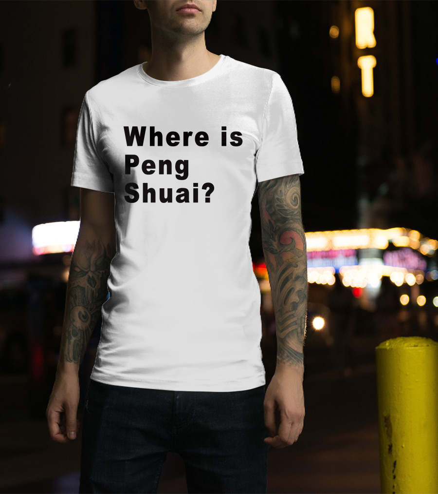 Where Is Peng Shuai Question T-Shirt