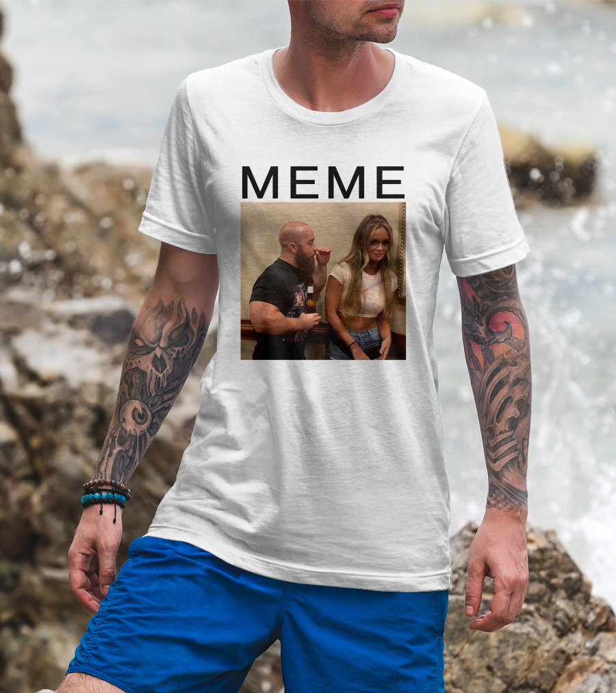 MEME John Silver Bottle Bearded Conversation T-Shirt