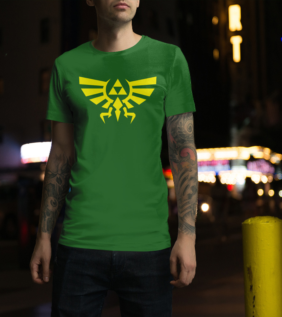 Triforce Hylian Crest And Cargo Shorts T-Shirt