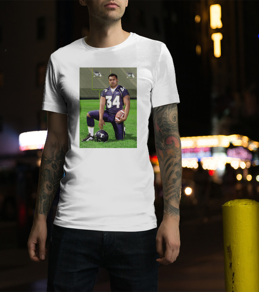 Lane Lunt Kalani BYU Football 34 T-Shirt