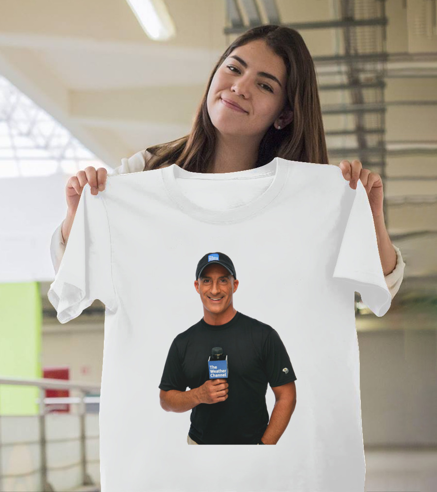 Jim Cantore The Weather Channel Mic And Cap T-Shirt