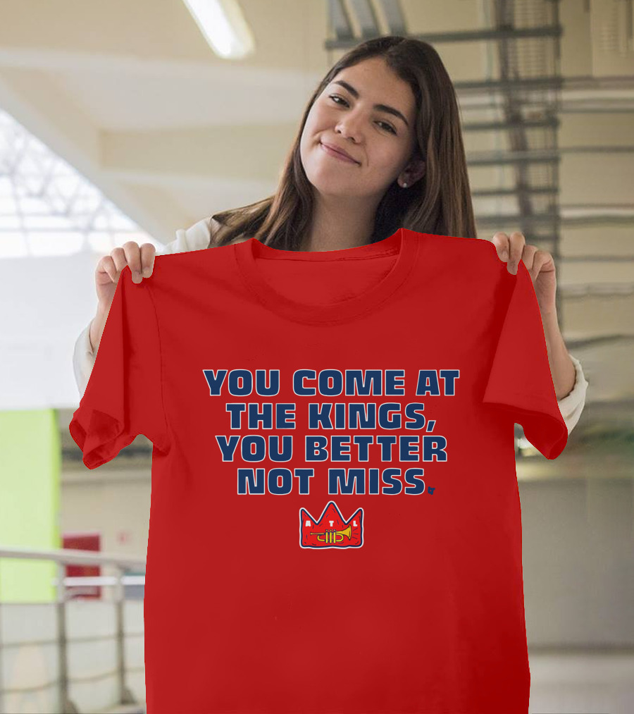 You Come At The Kings Crown Symbol Bold Warning T-Shirt