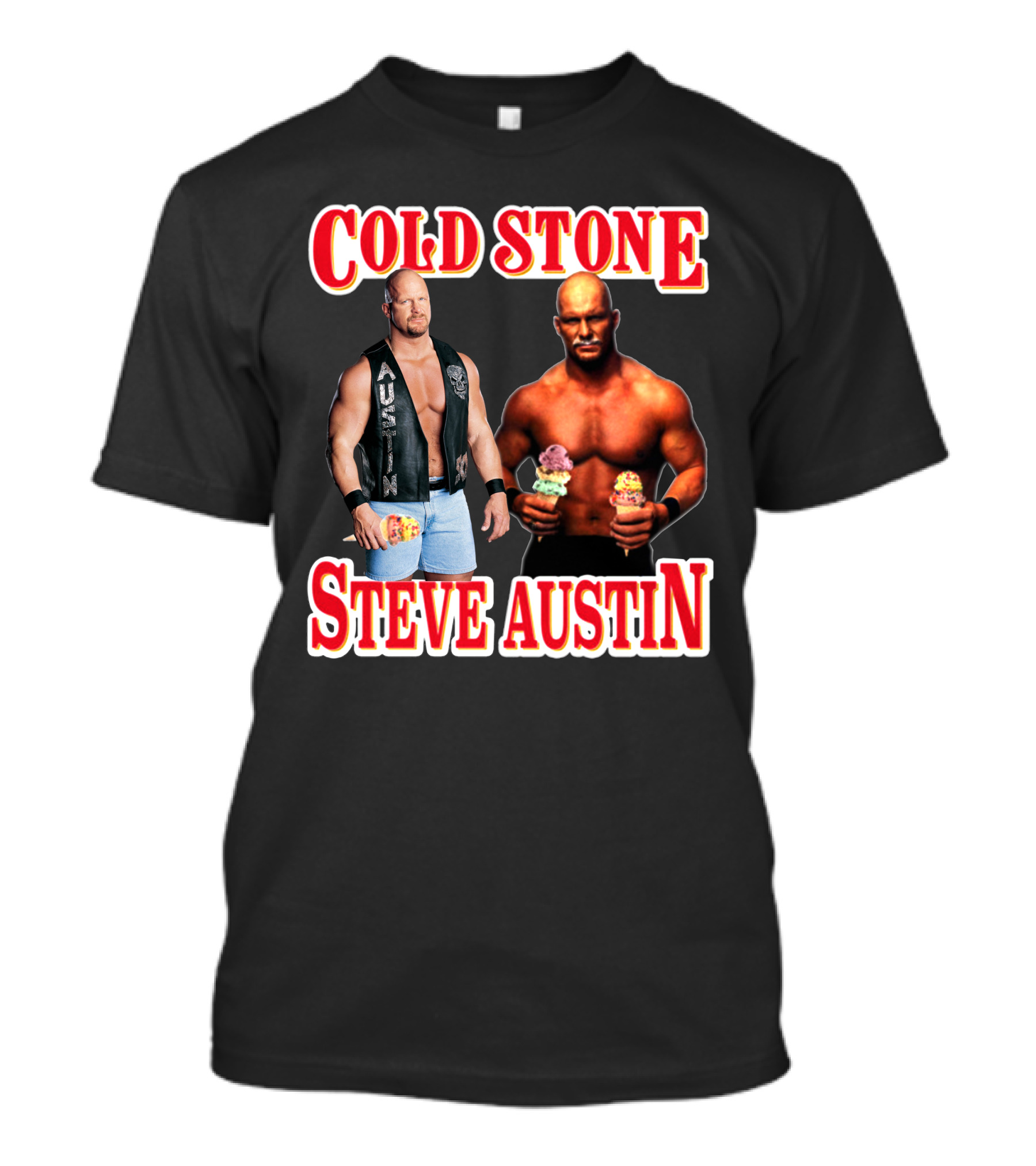 Cold Stone Steve Austin Ice Cream Wrestler Crossover T-Shirt
