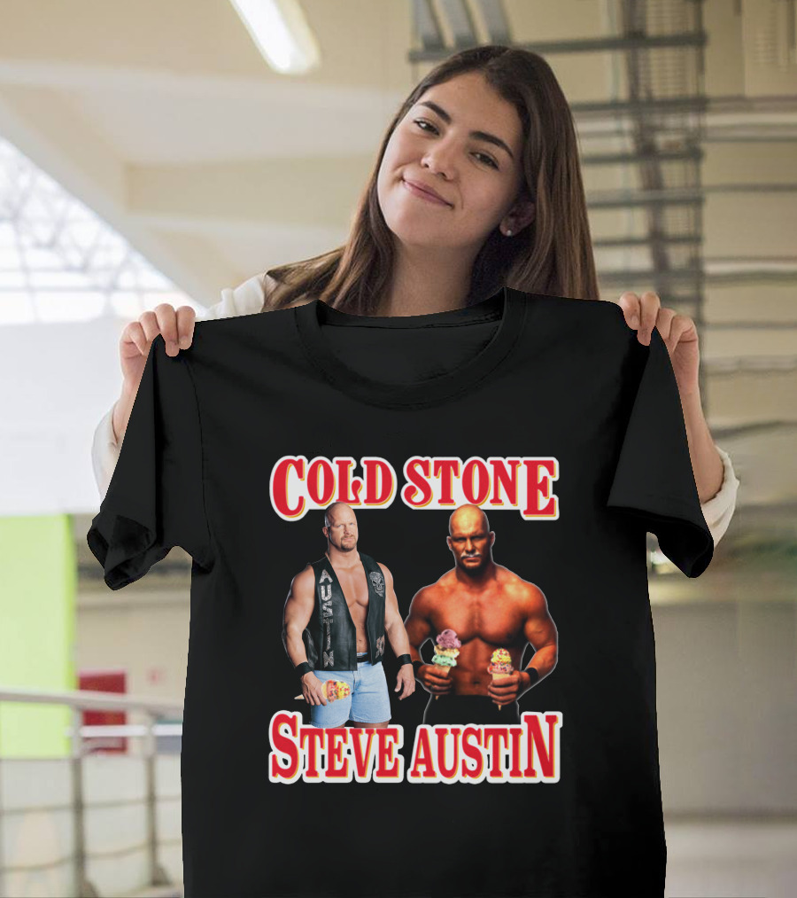 Cold Stone Steve Austin Ice Cream Wrestler Crossover T-Shirt