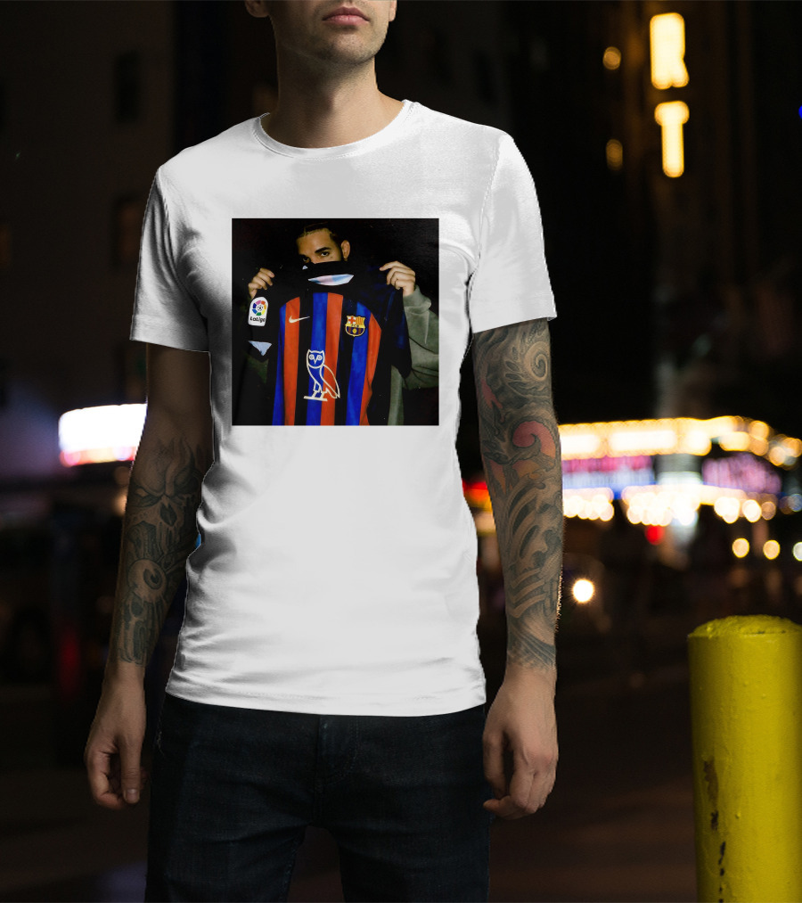 Drake Barcelona La Liga OVO FC Barcelona Jersey T-Shirt