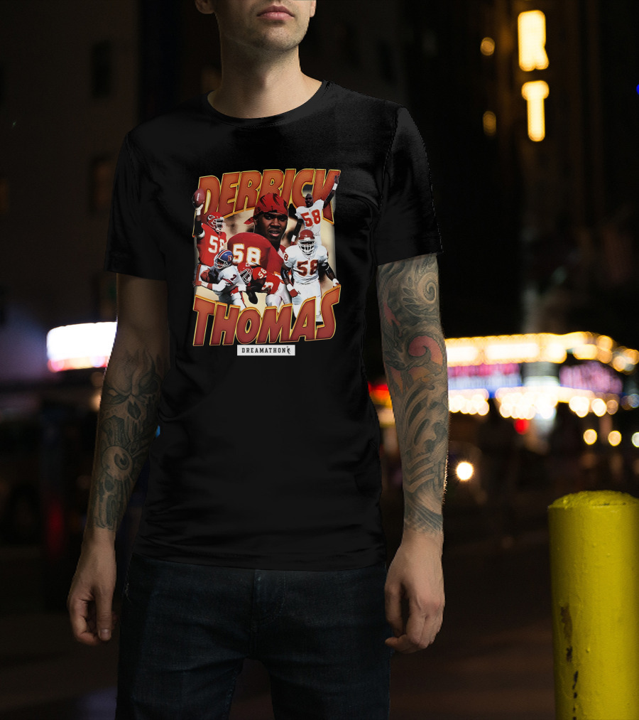 Derrick Thomas Dreamathon Football Legends 58 T-Shirt