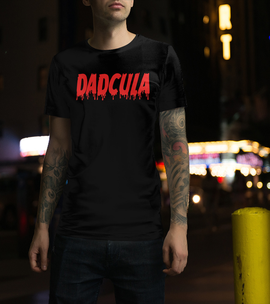 DADCULA Red Spooky Dripping Halloween T-Shirt
