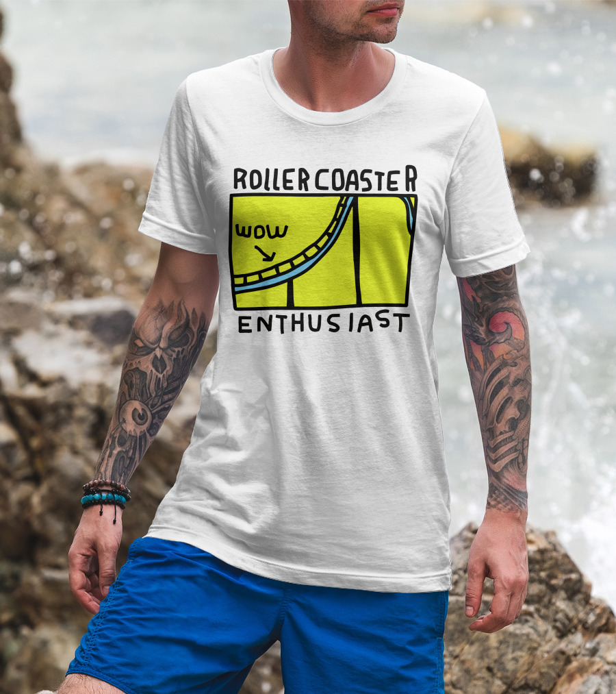 Roller Coaster Enthusiast Wow T-Shirt