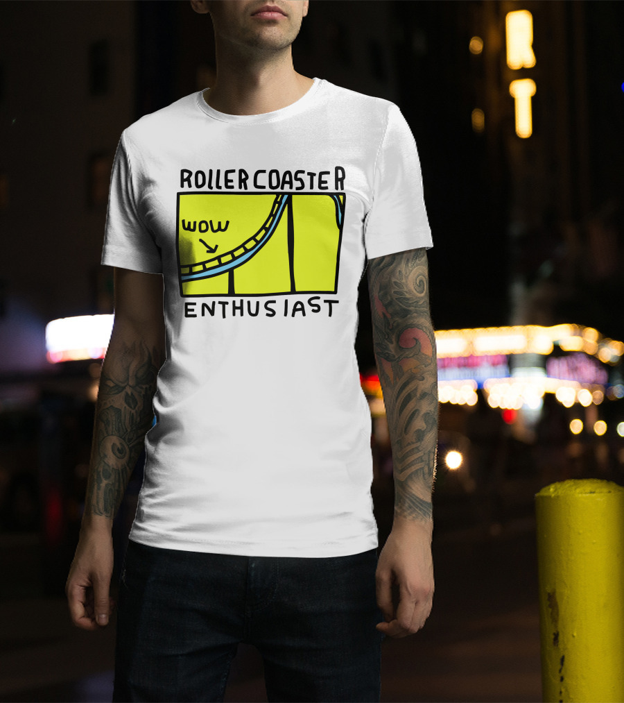Roller Coaster Enthusiast Wow T-Shirt