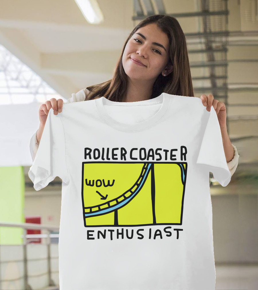 Roller Coaster Enthusiast Wow T-Shirt