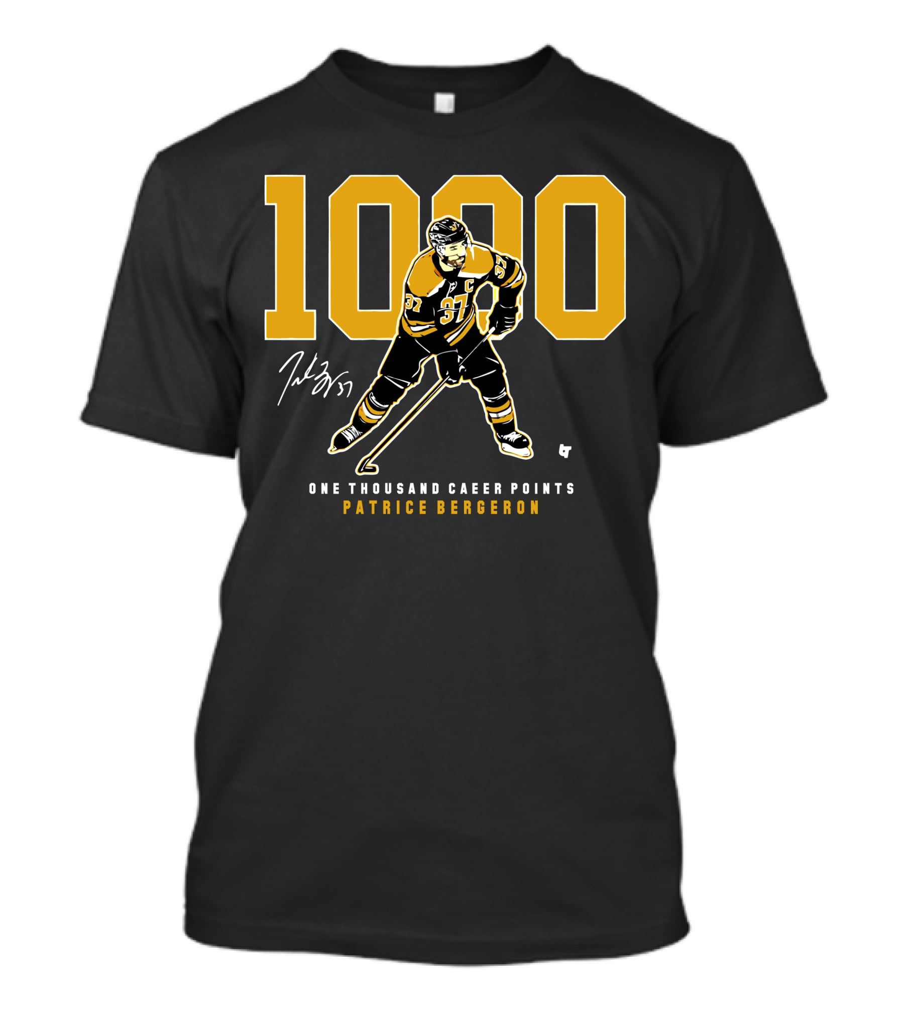 1000 One Thousand Career Points Patrice Bergeron T-Shirt