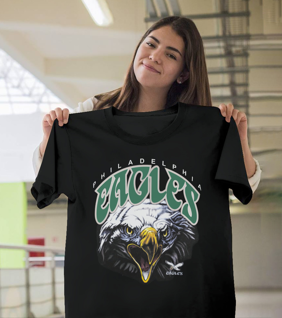 Philadelphia Eagles Eagle Vintage Logo Christmas T-Shirt