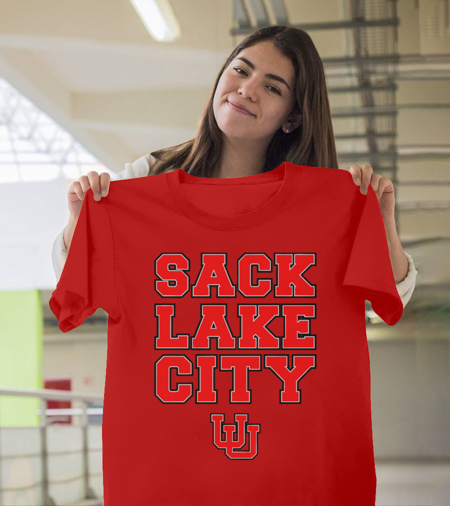 Sack Lake City Utah Football U T-Shirt