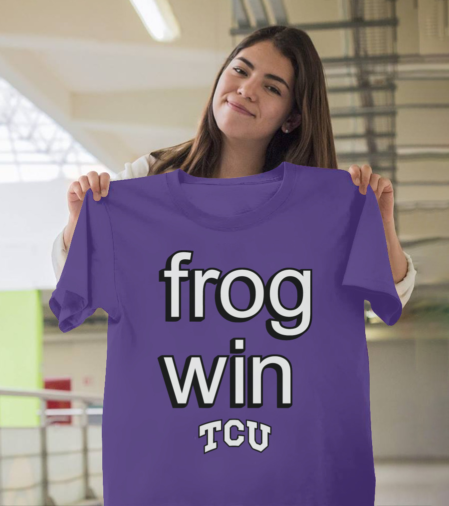 Frog Win TCU Football T-Shirt