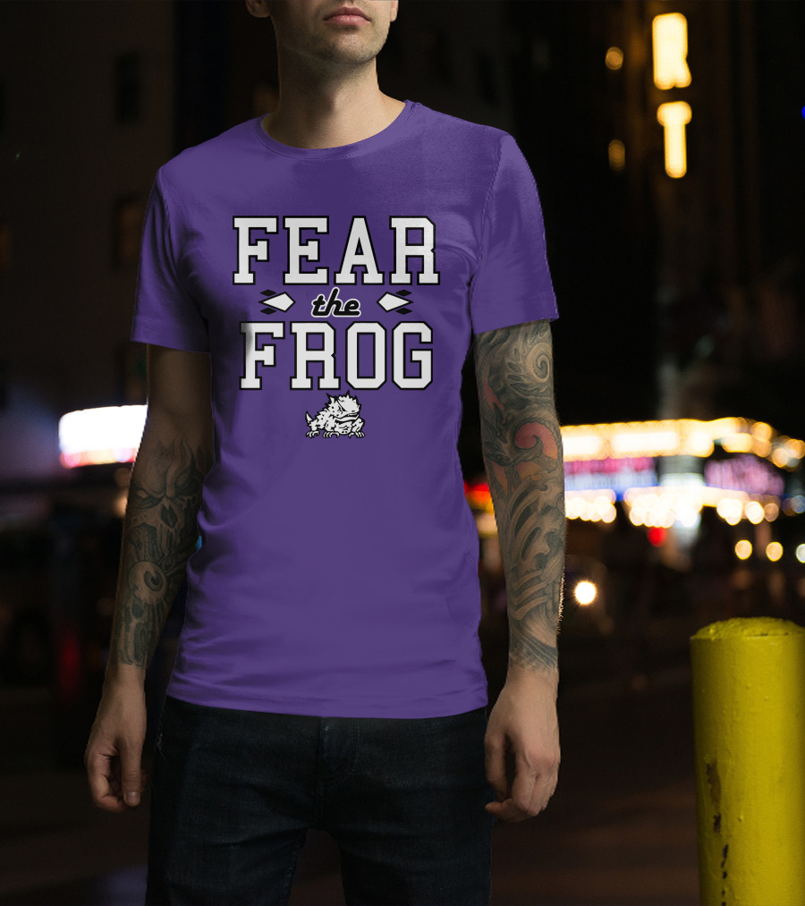 Fear The Frog TCU Football Horned Frog Spirit T-Shirt