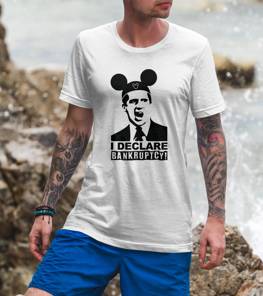 I Declare Bankruptcy Parody With Mickey Ears T-Shirt