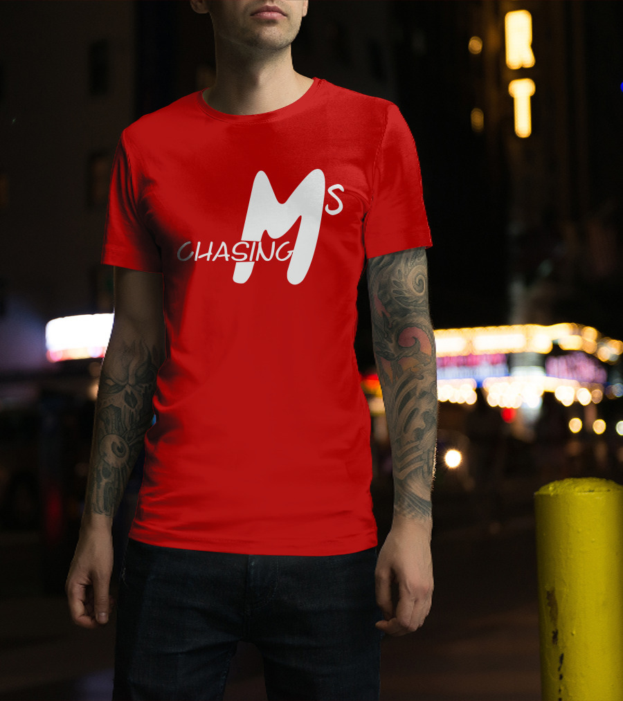 Chasing Ms Retro Style Bold Red T-Shirt
