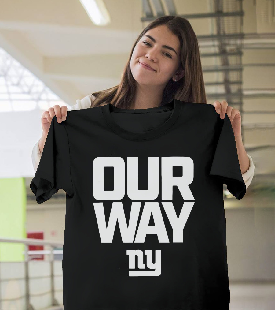 OUR WAY NY Giants Football T-Shirt