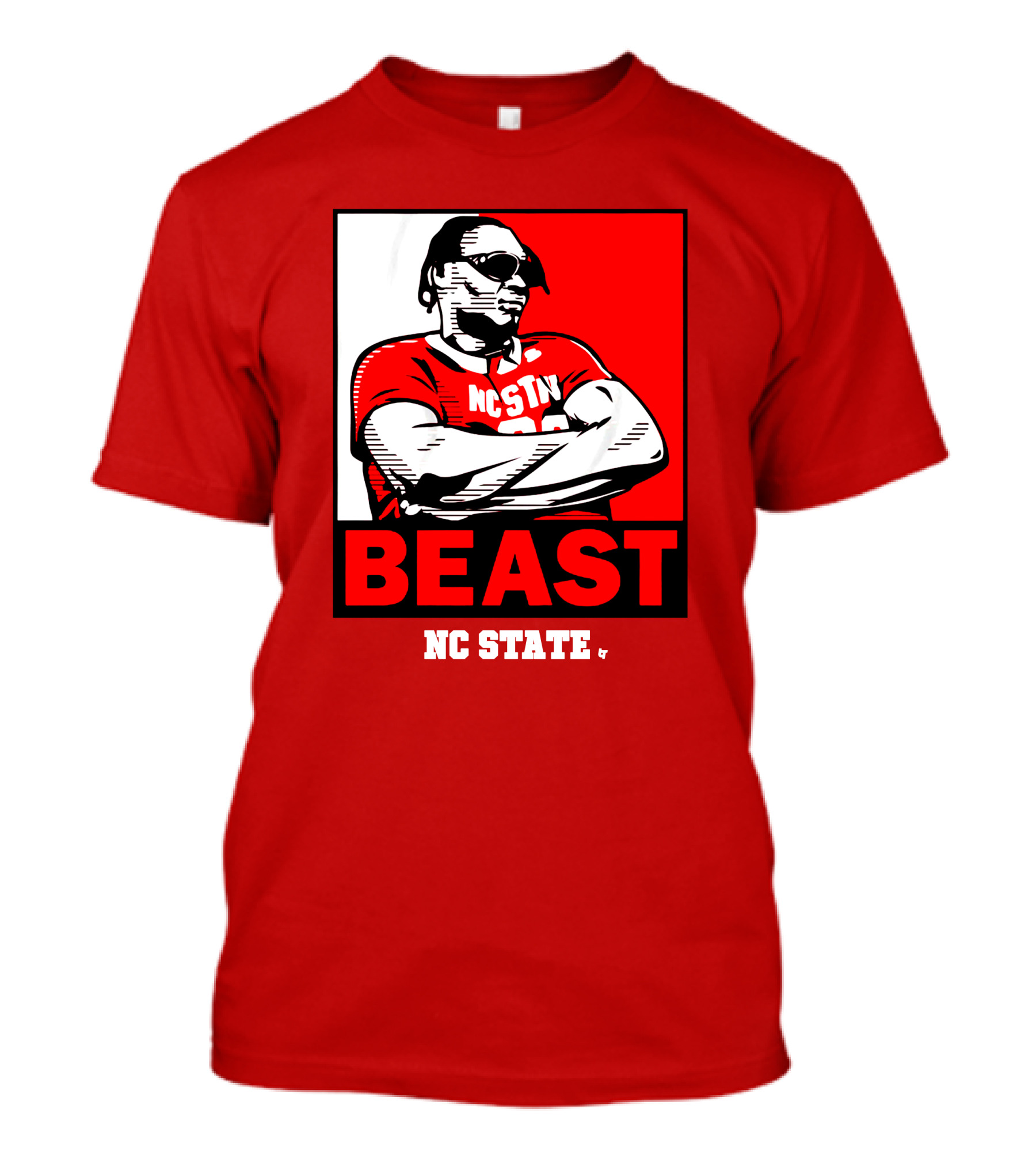 NC State Basketball DJ Burns Beast Shades T-Shirt