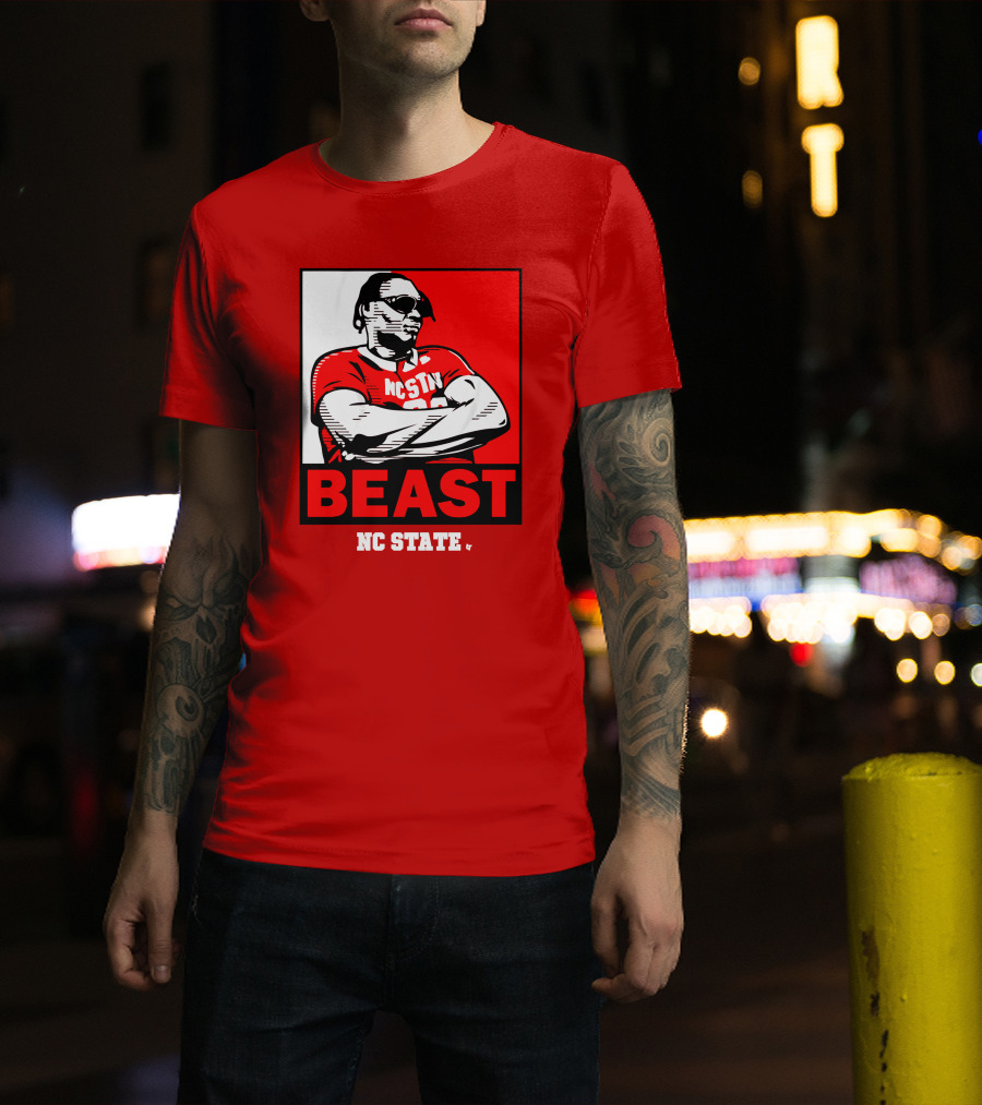 NC State Basketball DJ Burns Beast Shades T-Shirt