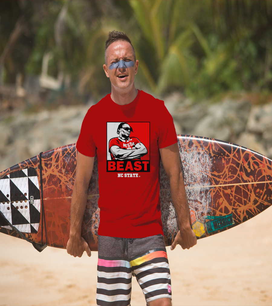 NC State Basketball DJ Burns Beast Shades T-Shirt