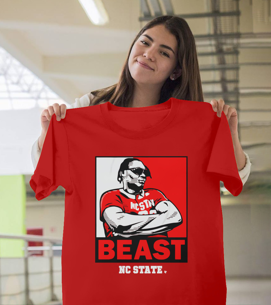NC State Basketball DJ Burns Beast Shades T-Shirt