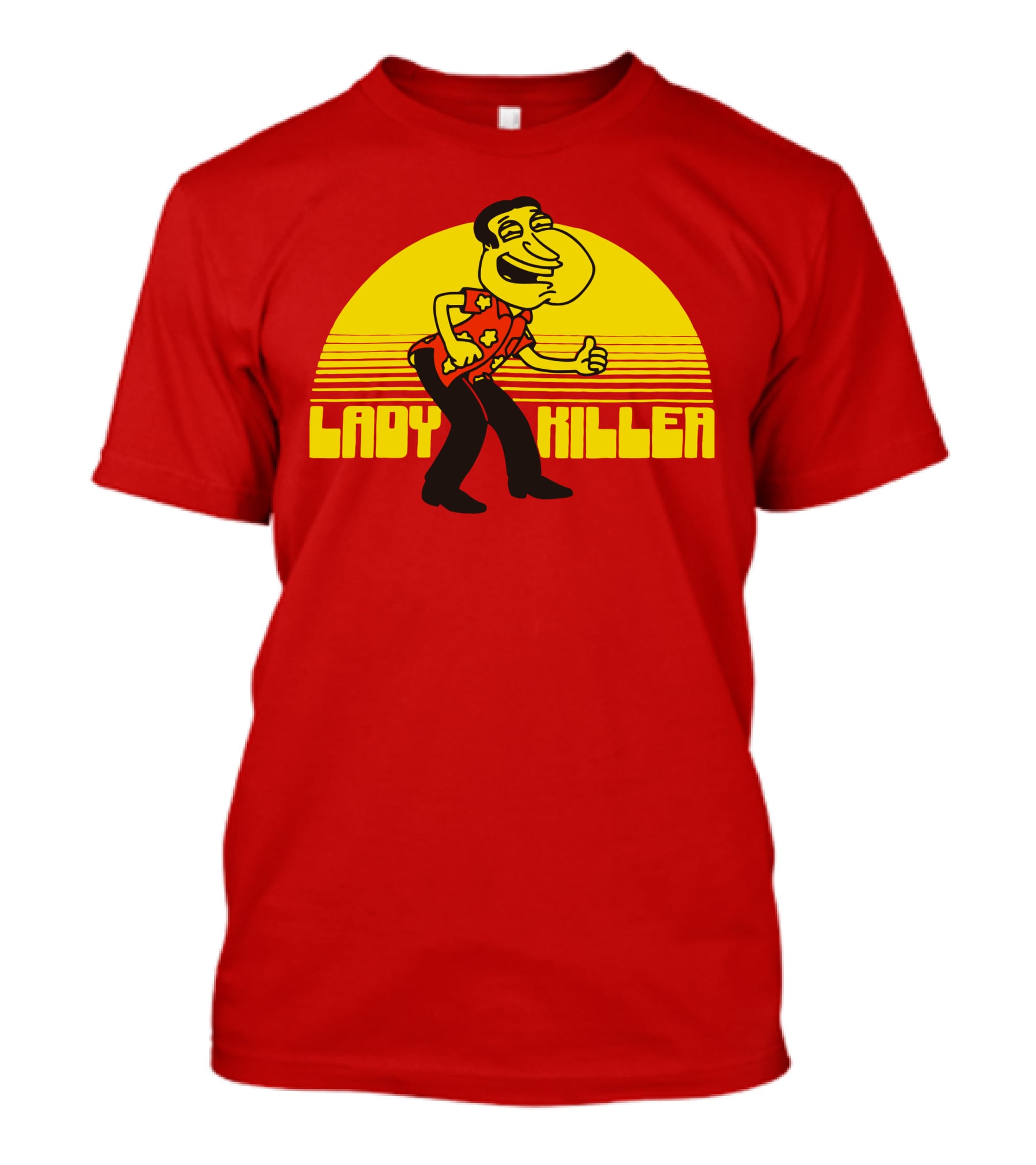 Lady Killer Quagmire Retro Sunset T-Shirt