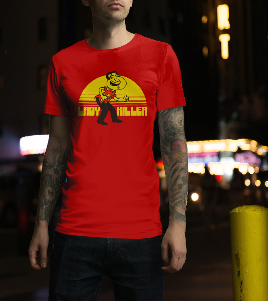 Lady Killer Quagmire Retro Sunset T-Shirt