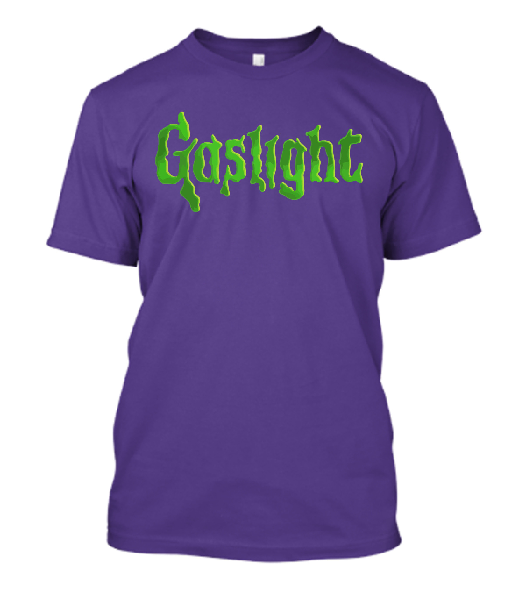 Gaslight Green Slime Retro Gothic Typography T-Shirt