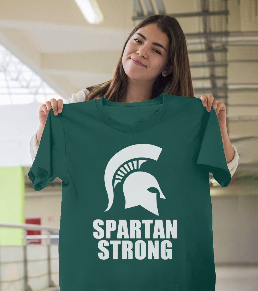 Spartan Strong MSU Helmet T-Shirt