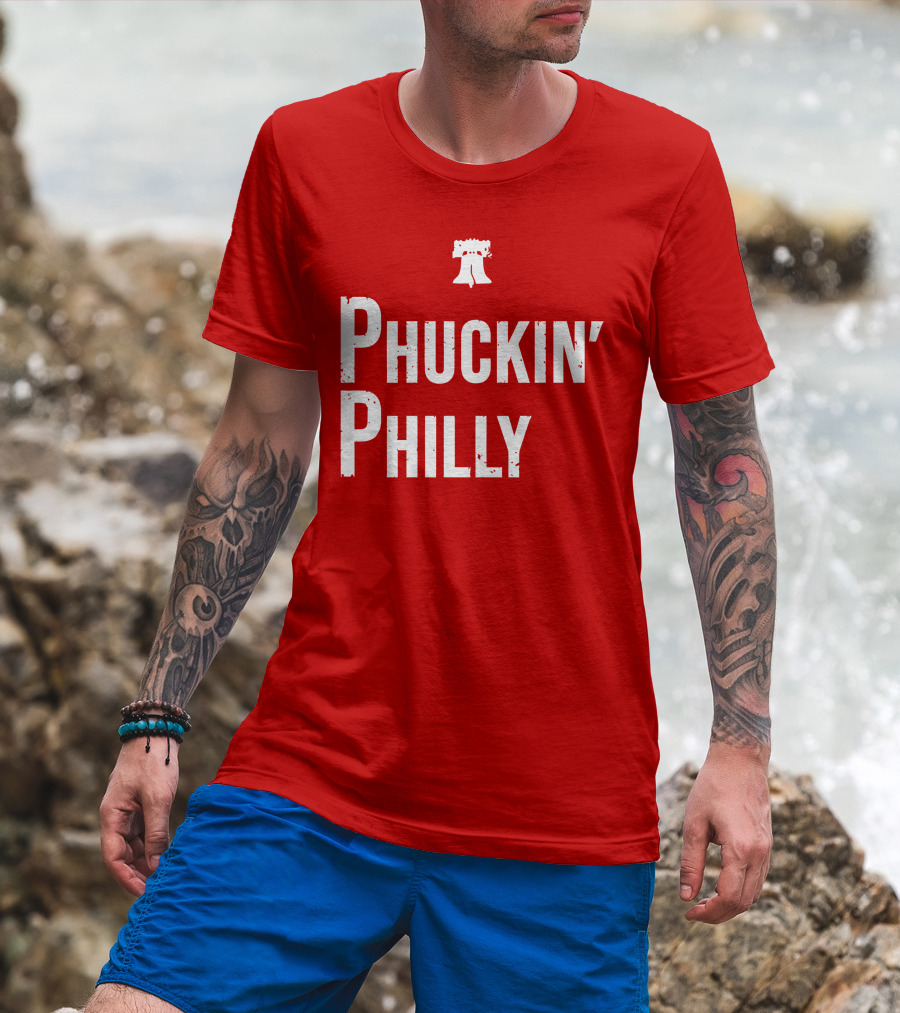 Phuckin Philly Liberty Bell Red T-Shirt