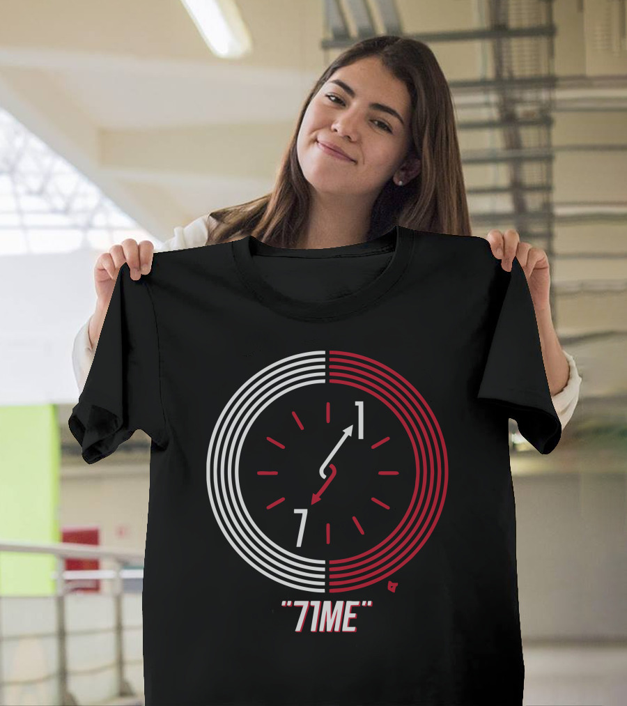 71ME Clock Countdown Red and White Dial T-Shirt
