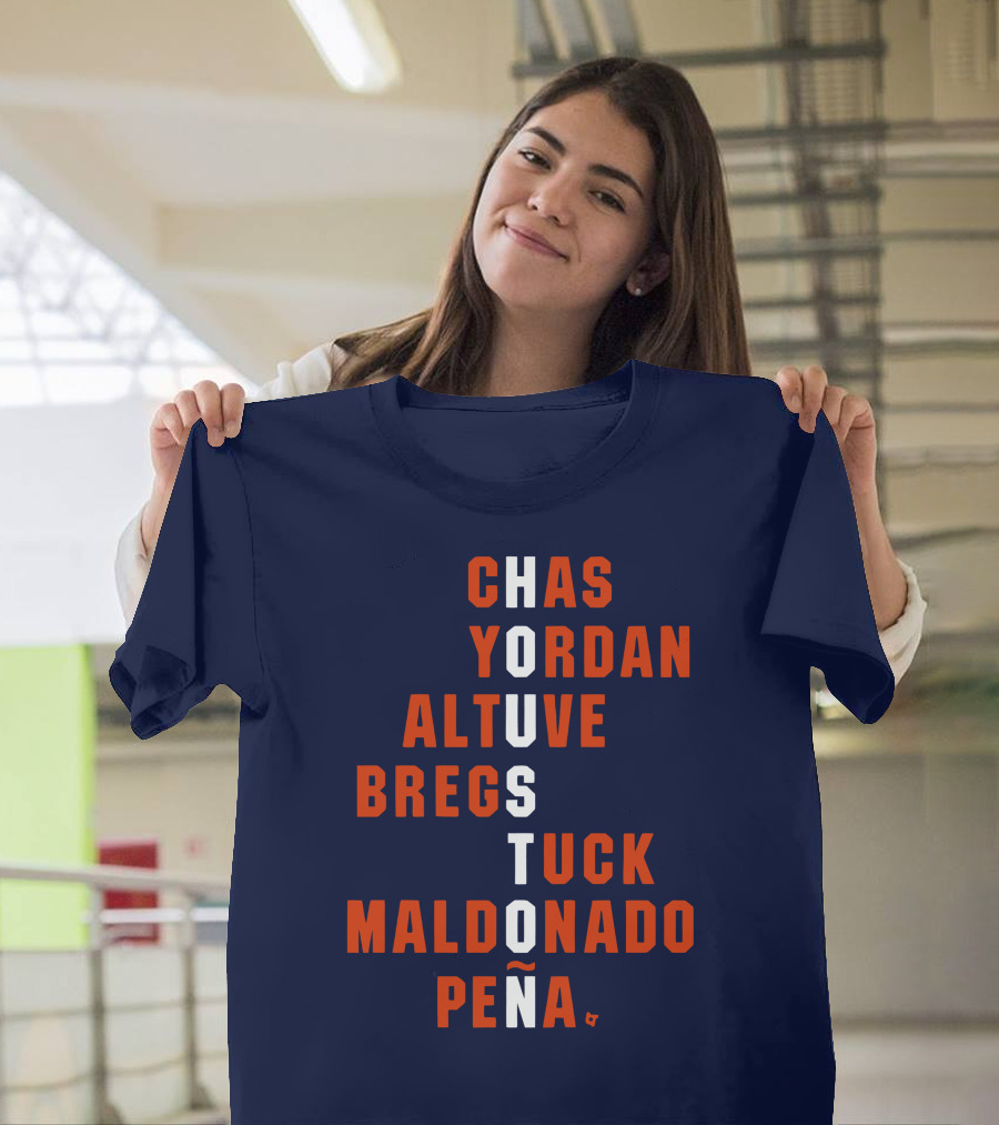 Houston Chas Yordan Altuve Bregs Tuck Maldonado Peña Names T-Shirt