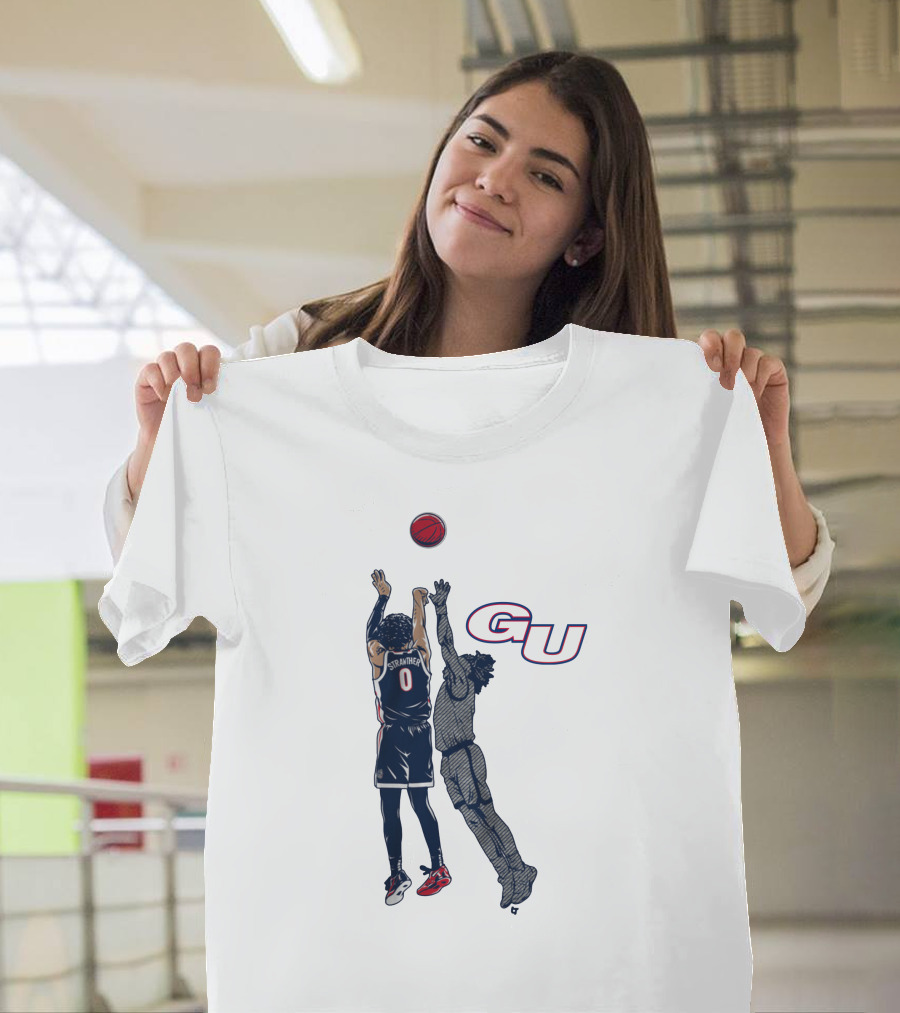 Gonzaga Basketball Julian Strawther Iconic Game-Winning Shot GU T-Shirt