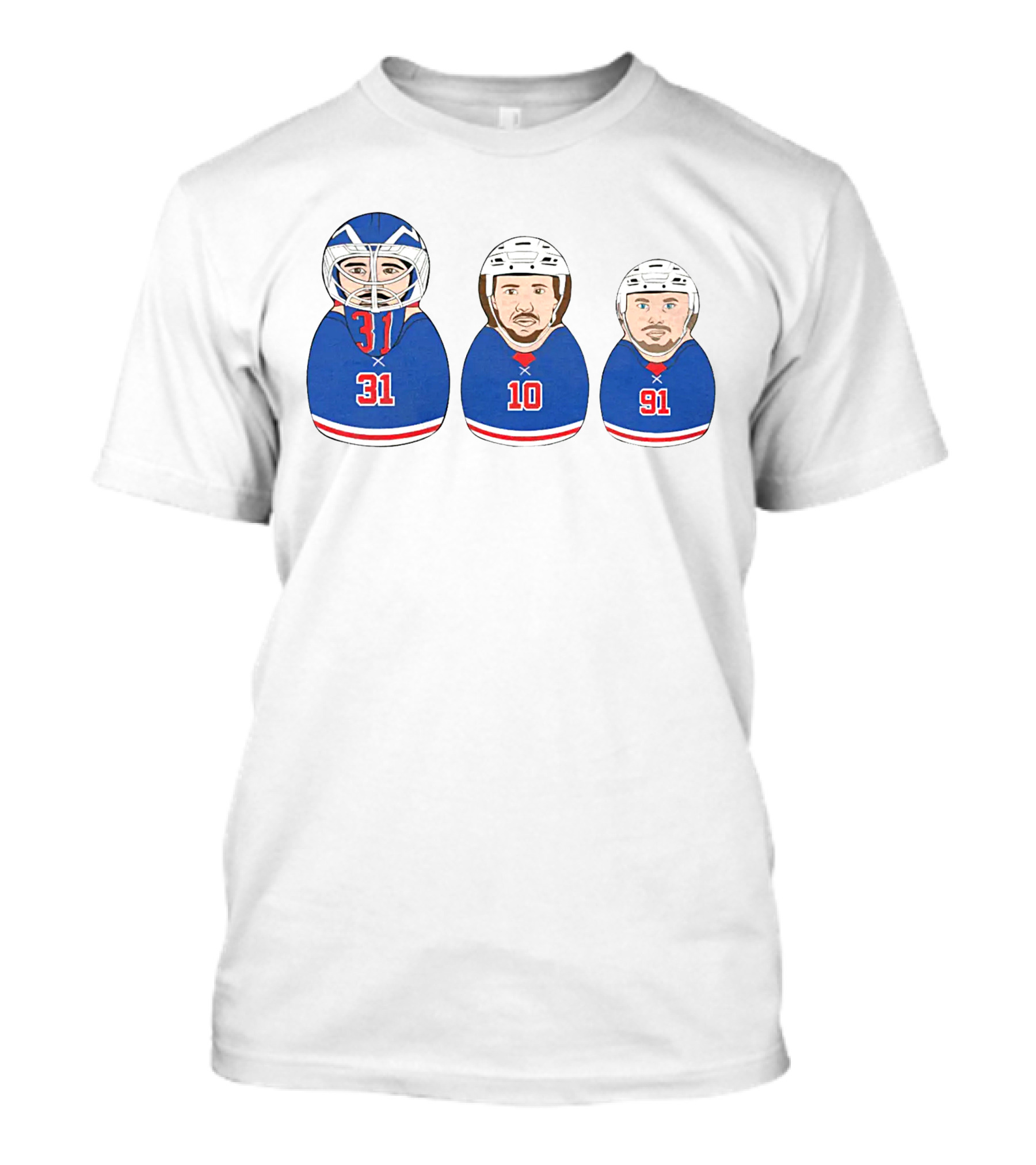 NY Hockey Russian Doll Design 31 10 91 T-Shirt