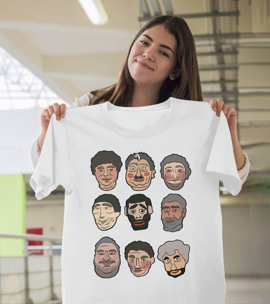 H3 Podcast Faces Characters T-Shirt