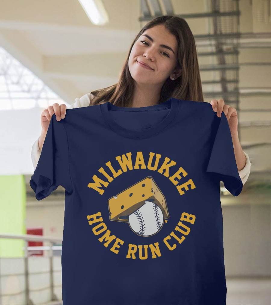 Milwaukee Home Run Club Cheese Baseball T-Shirt