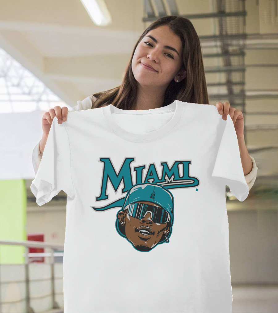 Jazz Chisholm Swag Head Miami Baseball Logo Look T-Shirt