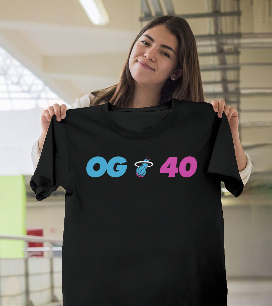OG Miami Heat 40 T-Shirt