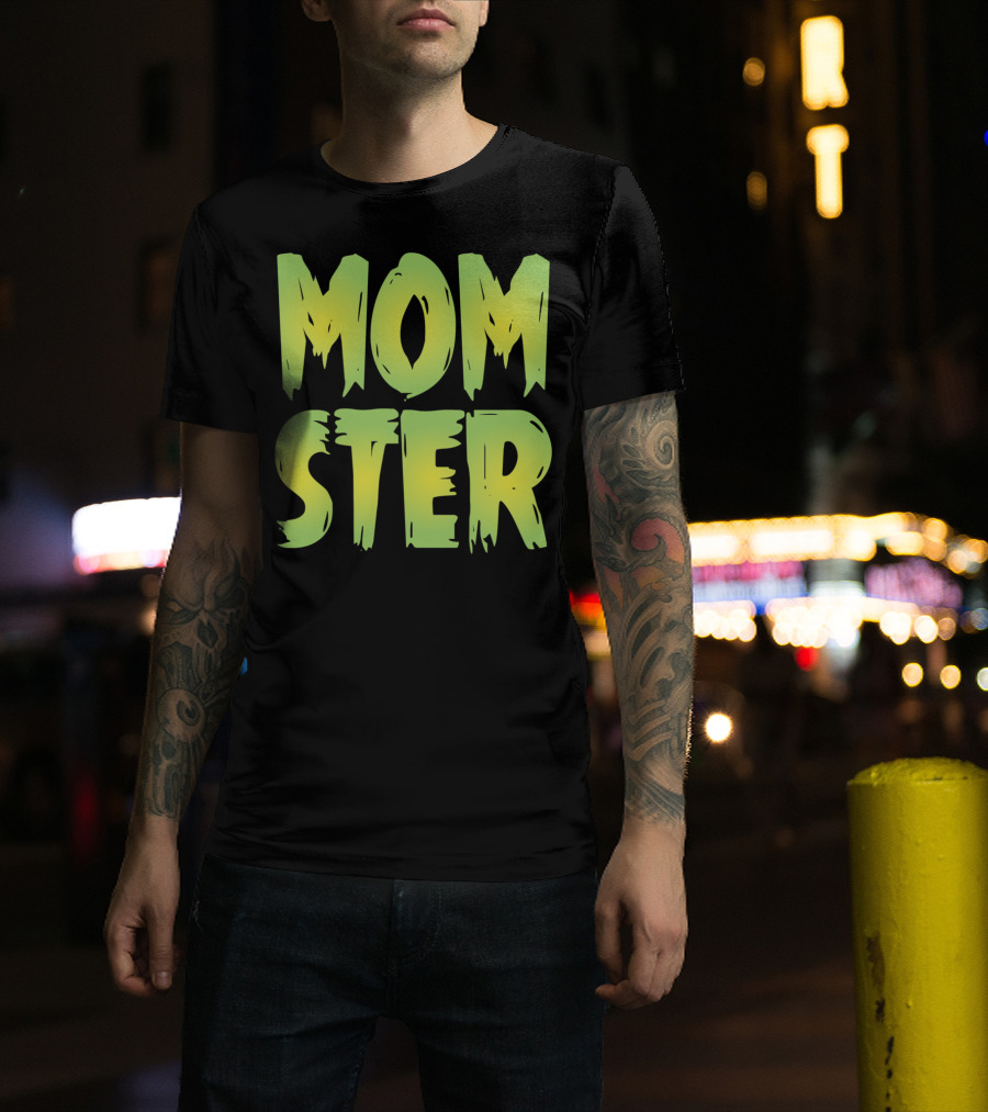 MOM-STER Green Halloween Relaxed Fit Costume T-Shirt
