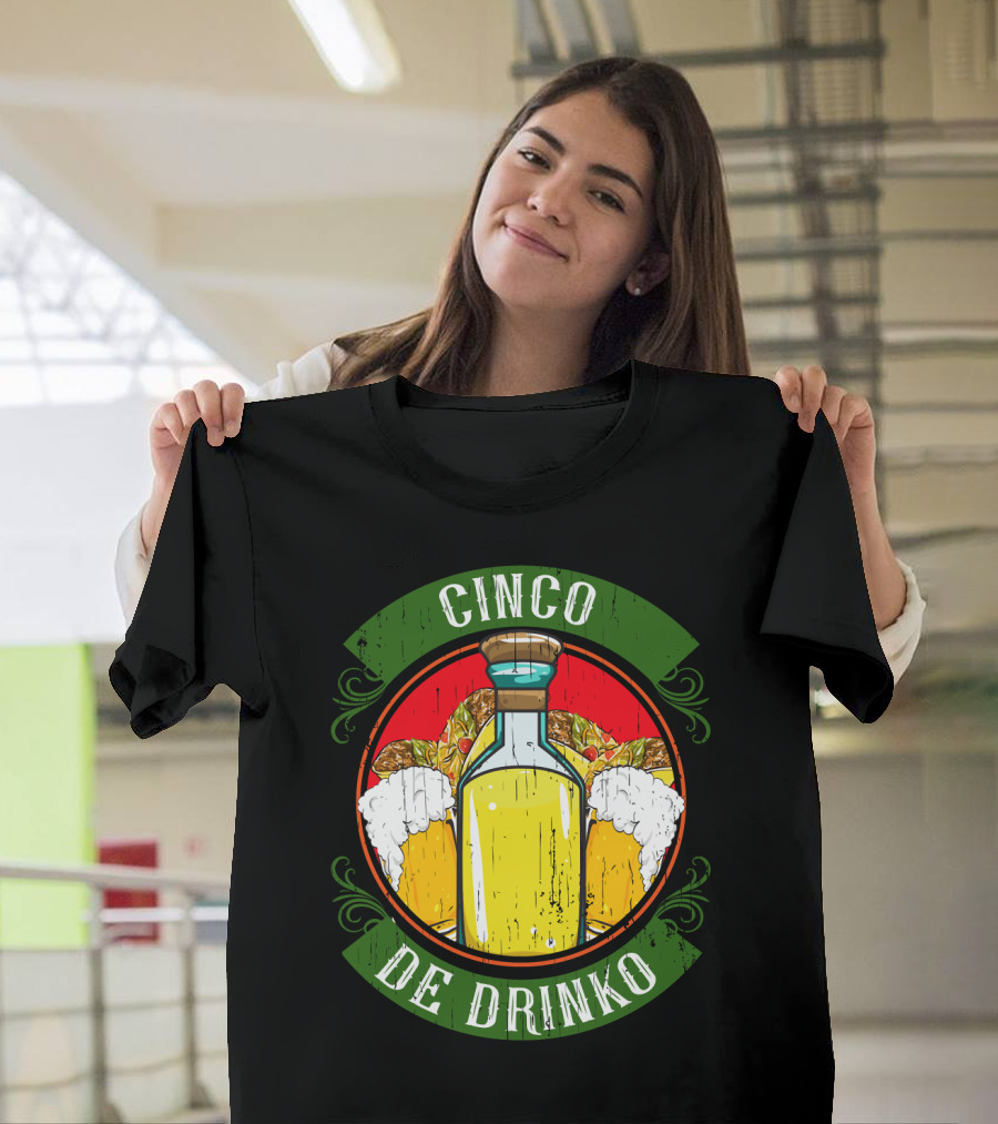 Cinco De Drinko Tequila And Beer T-Shirt