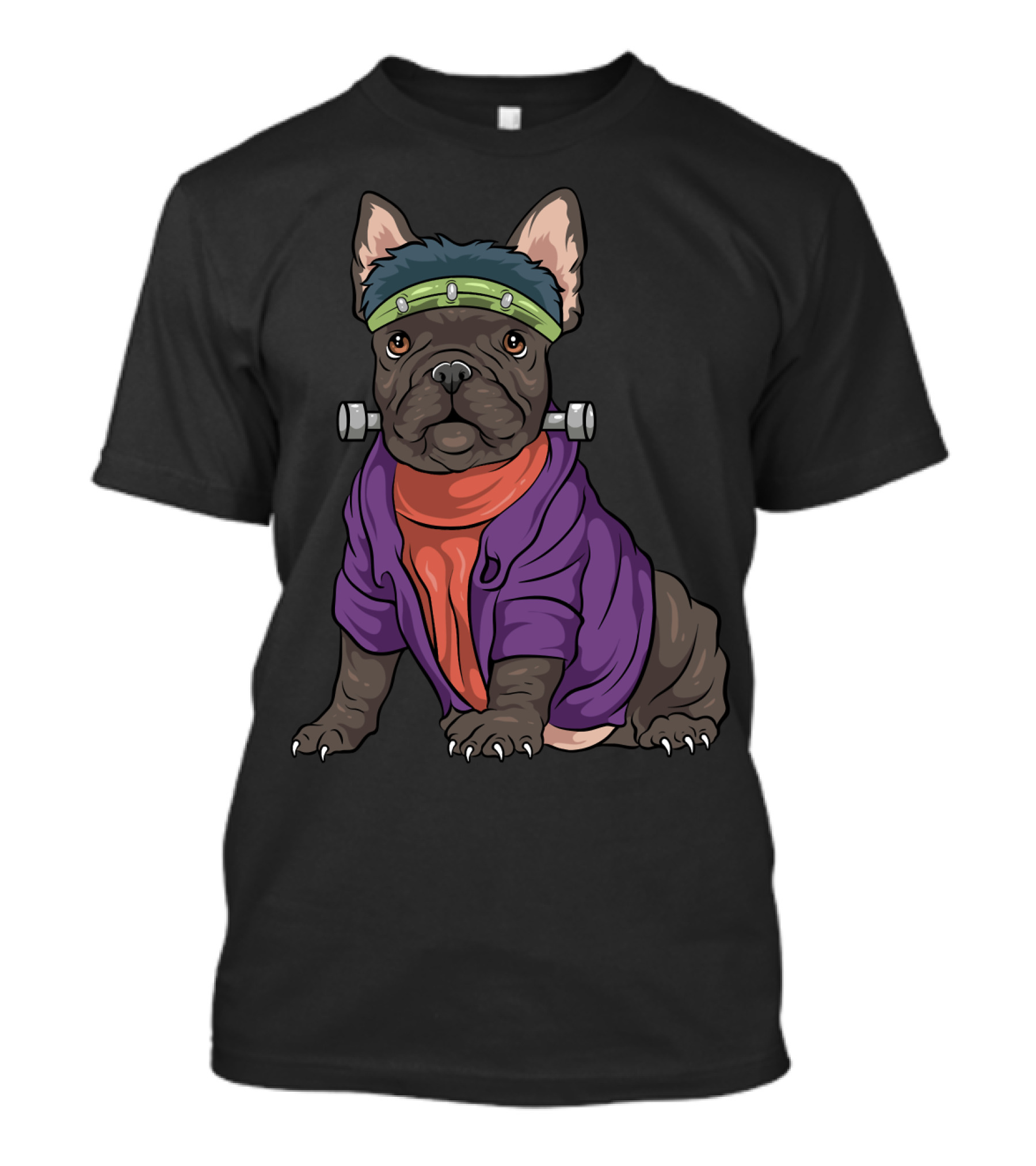 French Bulldog Frankenstein Costume Funny Dog Halloween T-Shirt