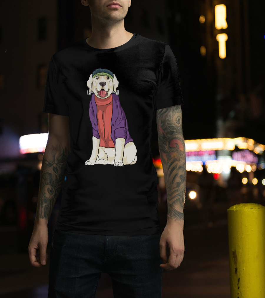 Golden Retriever Frankenstein Costume Halloween Dog T-Shirt