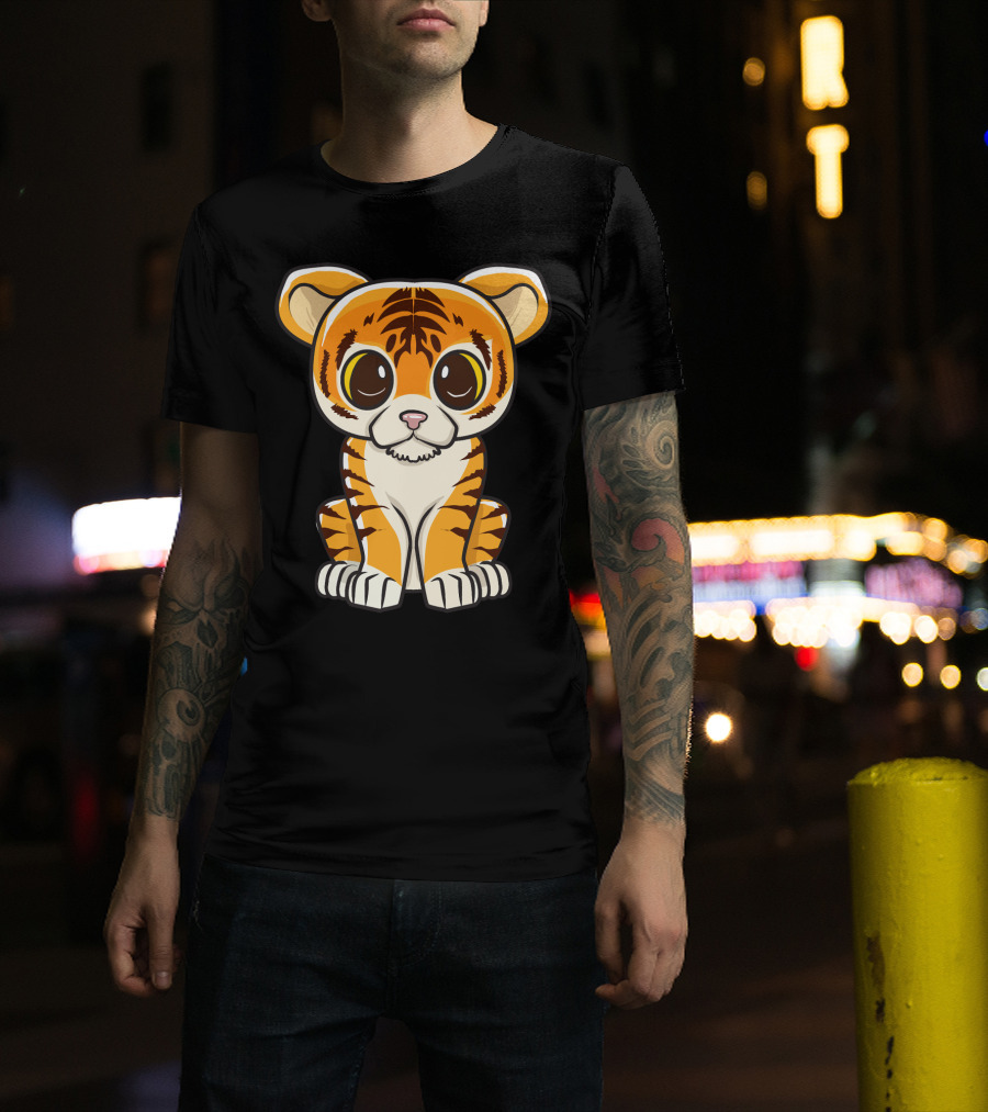 Kawaii Tiger International Tiger Day Cute Tiger T-Shirt