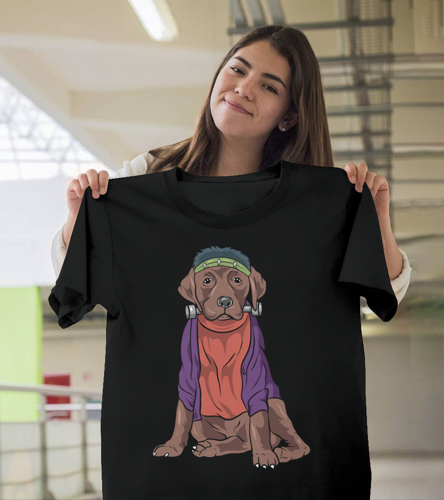 Funny Labrador Retriever Frankenstein Dog Costume T-Shirt